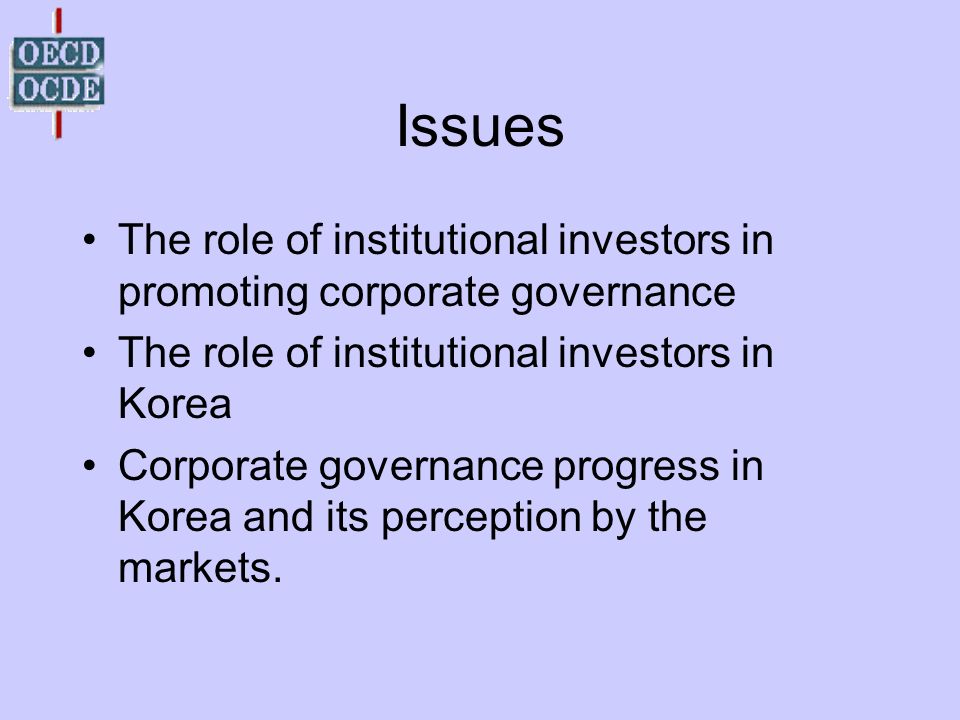 the role of institutional investors in corporate governance: an empirical study